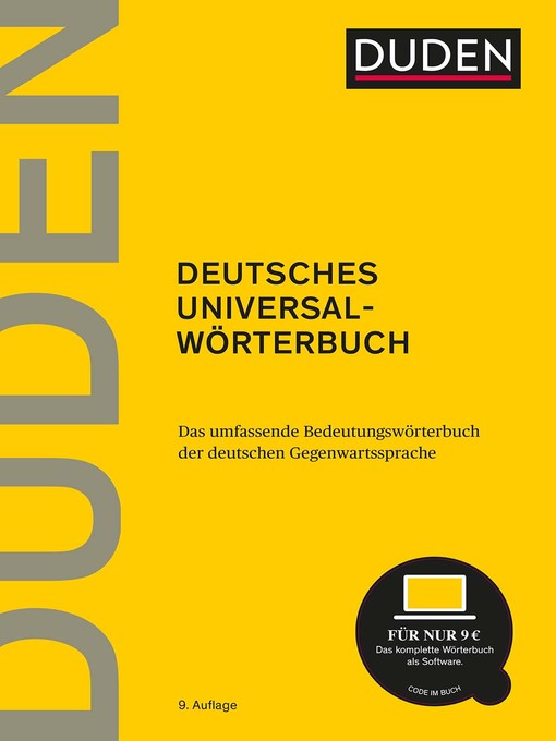 Cover image for Duden--Deutsches Universalwörterbuch